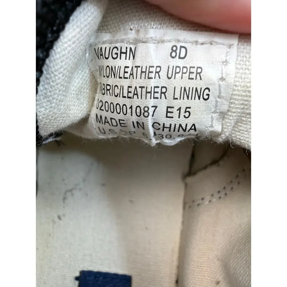 Polo Ralph Lauren Vaughn Canvas Sneakers Black White Pony Men’s Size 8D Shoes